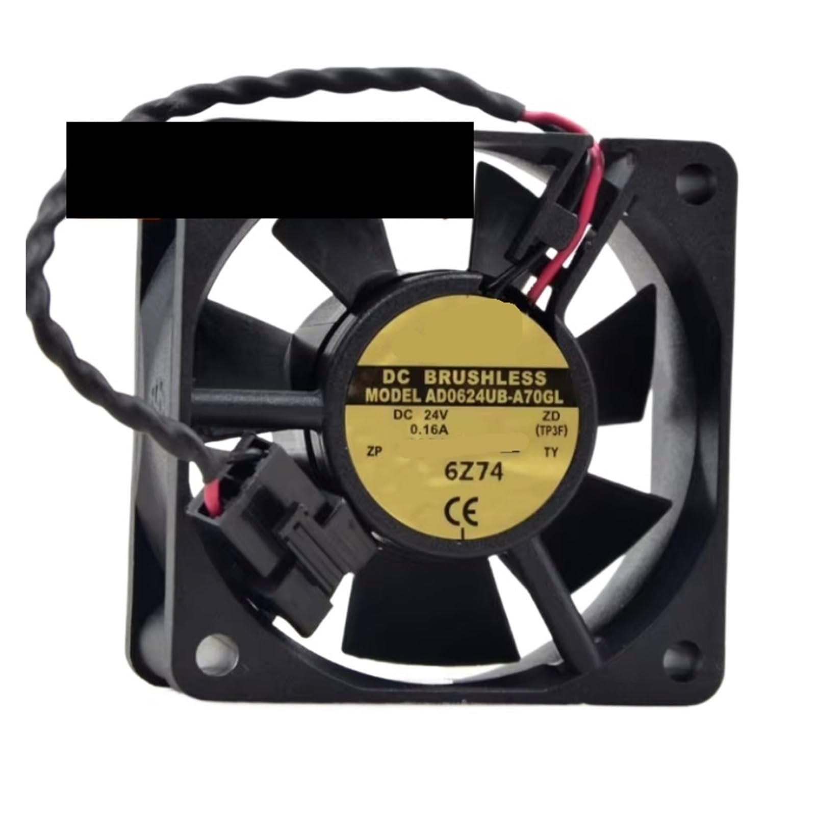 TPKMVGAP AD0624UB-A70GL DC 24V 0.16A 60x60X25mm 2-wire Server Cooling Fan