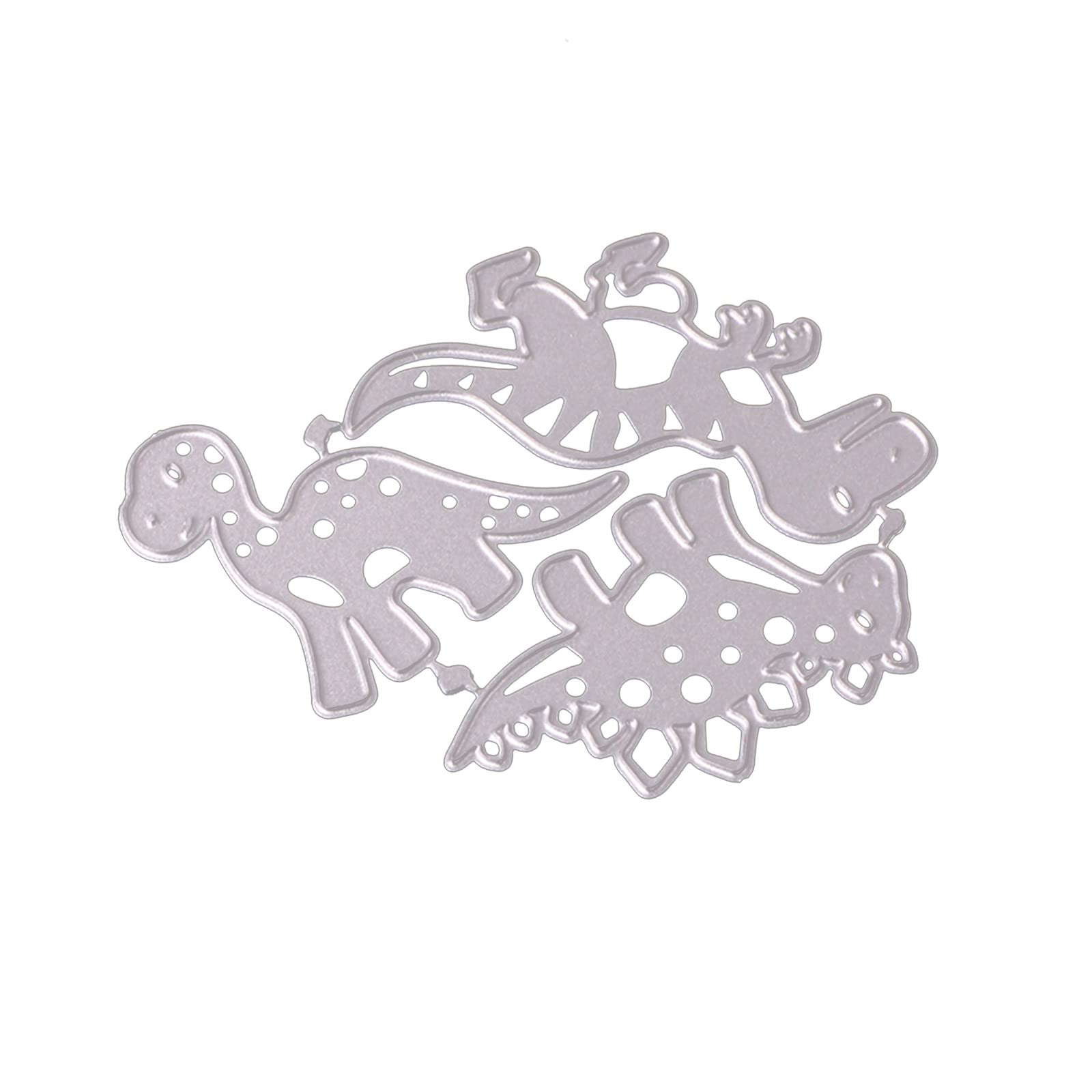 Kalttoy Metal Cutting Dies Dinosaur Carbon Steel Stencil Scrapbooking Embossing Tool for Paper Card Album Decoration Metal Dinosaur Animal Cutting Dies Die Cuts Stencils for Card Making