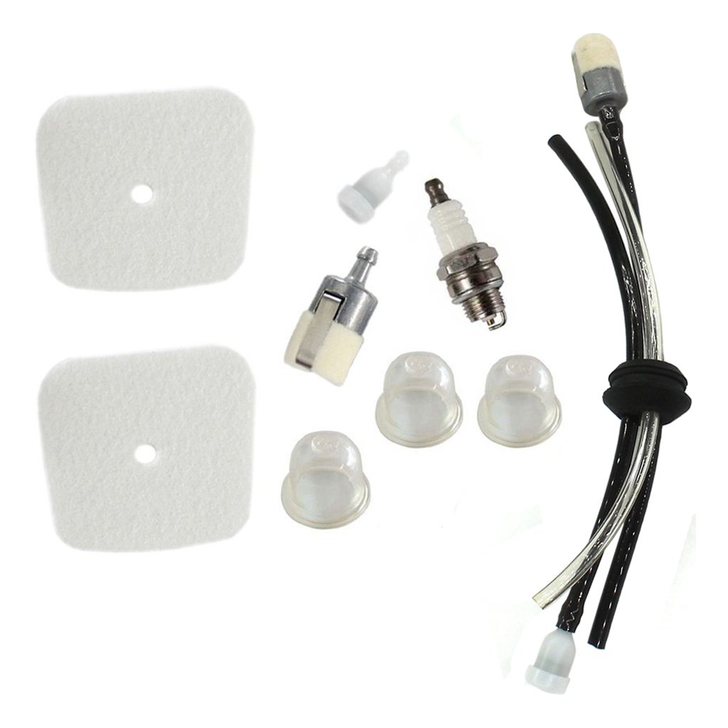 HURI Air Filter Fuel Line Spark Plug Tune Up Kit for Echo Mantis Tiller