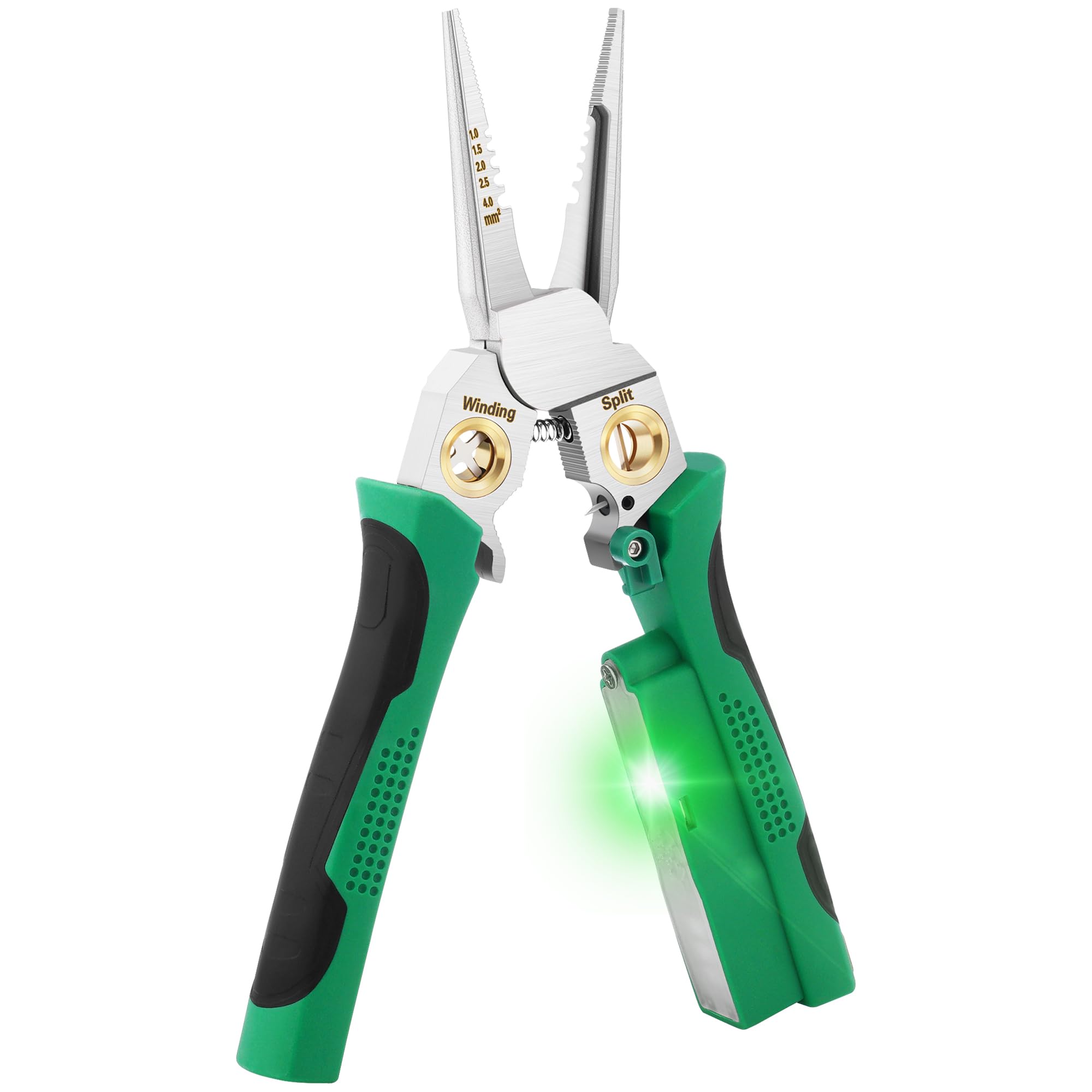 FAITIO 8 In 1 Wire Stripper, Wire Stripping Tool with Voltage Tester, Cable Cutters with Plier, Twister, Crimper, Splitting, Wire Stripper Tool for 10