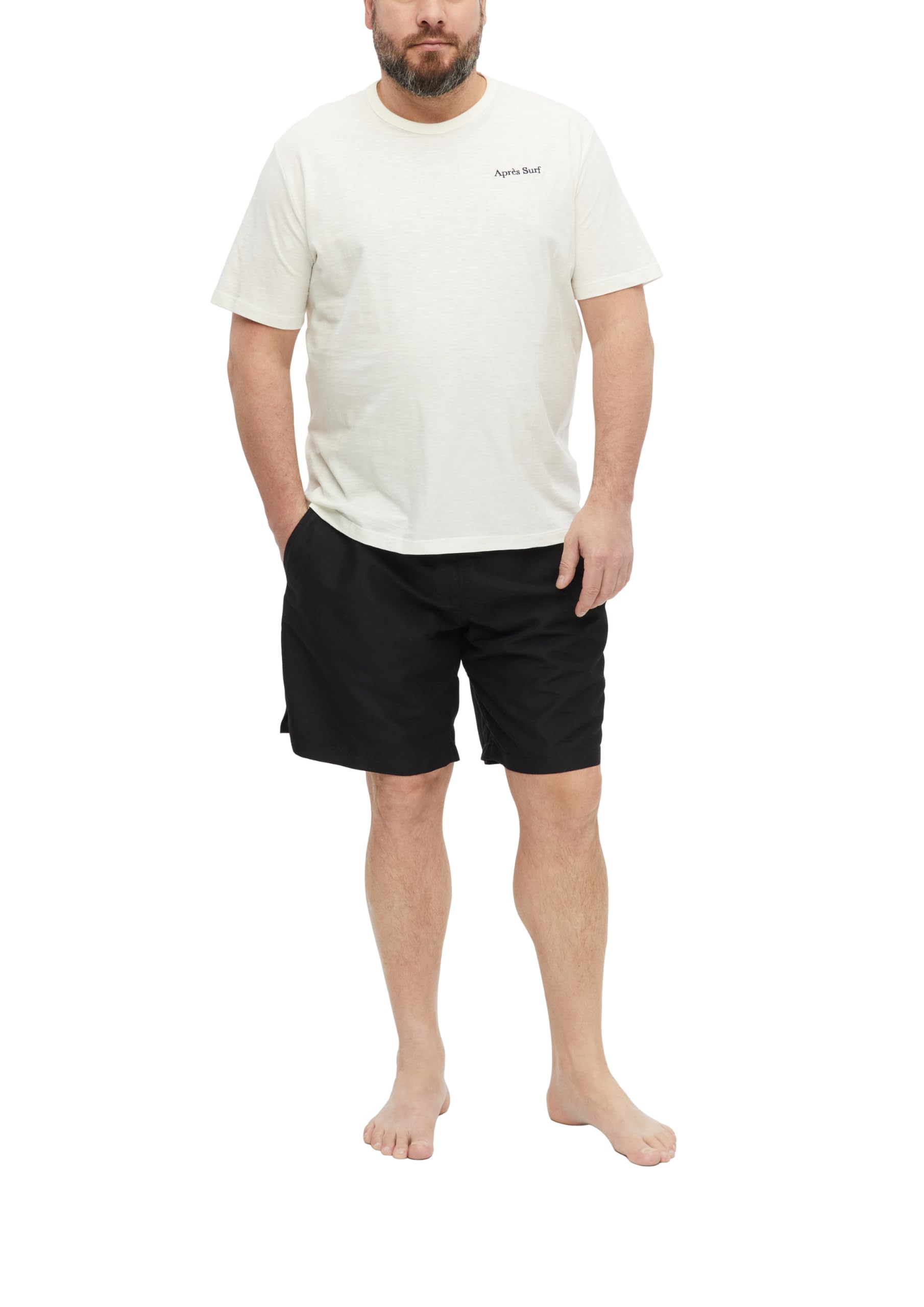 s.Oliver Men's 2181366 Swimming Shorts (Pack of 1), Black, 3XL
