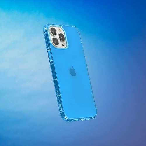 Miniatura 3 de SteepLab Funda con resaltador de neón para iPhone, funda Grippy Jelly con bolsillos protectores de aire (azul azul celeste, iPhone 13 Pro Max)