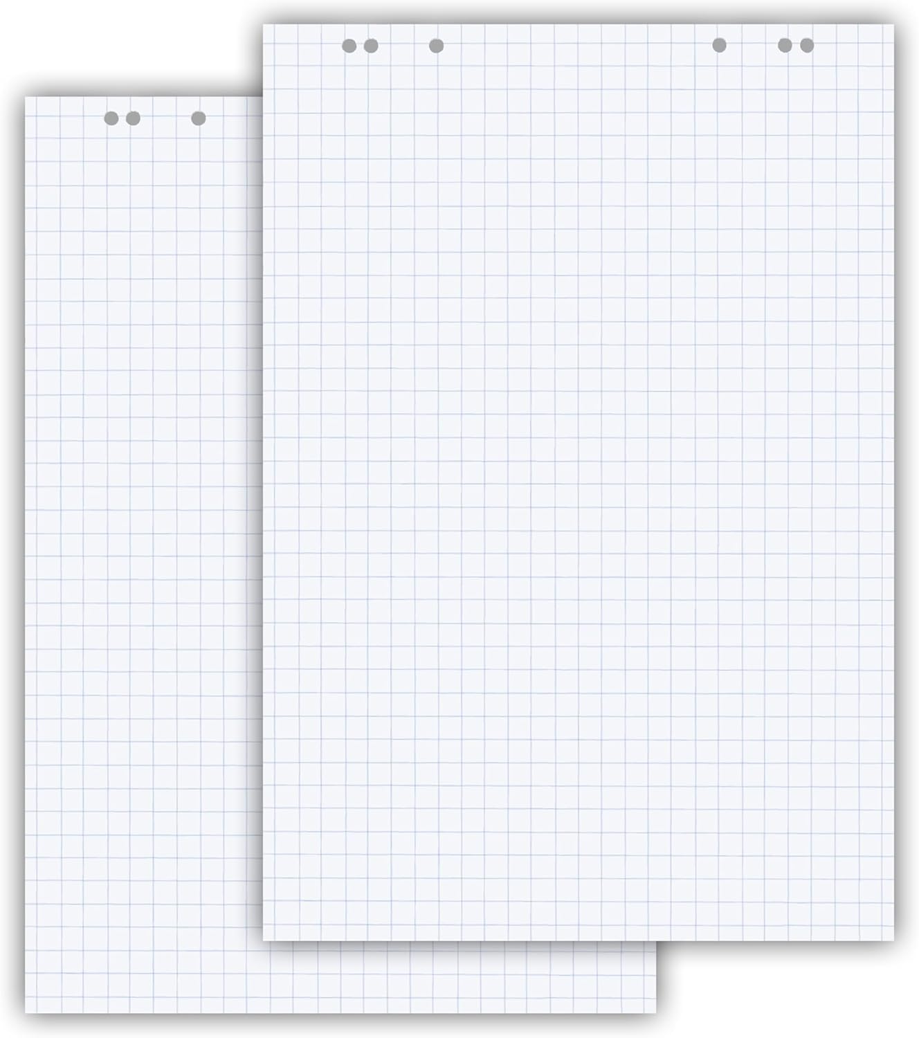 Conipa Blocco di carta per lavagna, 65 x 98 cm, 2 blocchi da 20 fogli, 80 g/m², fogli universali per riunioni, presentazioni e lavagne bianche