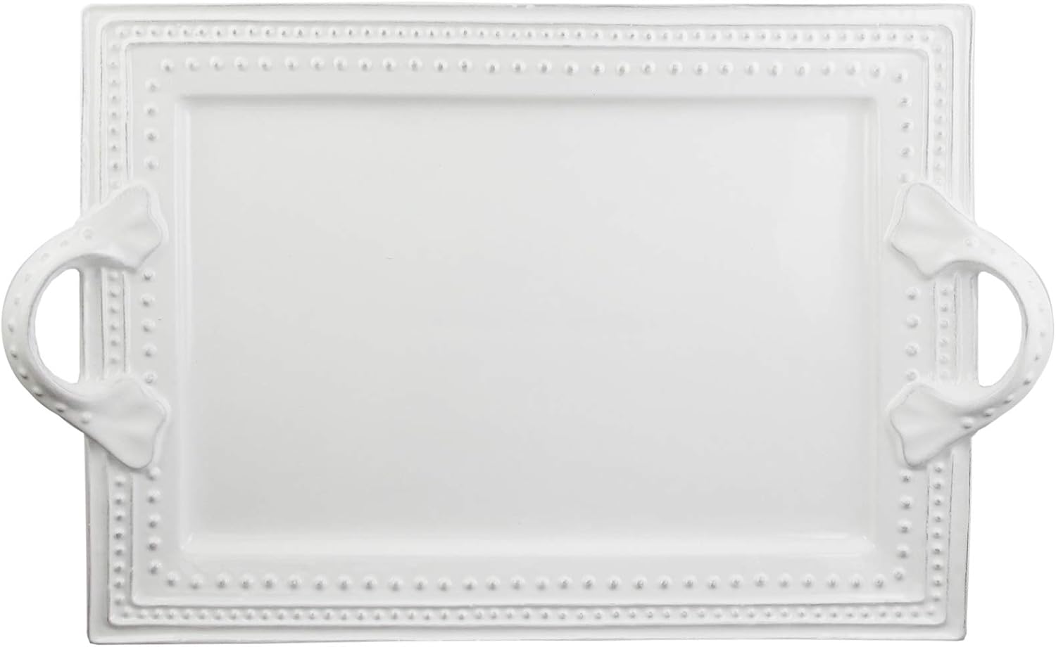 American Atelier Bianca Ceramic Rectangle Platter with