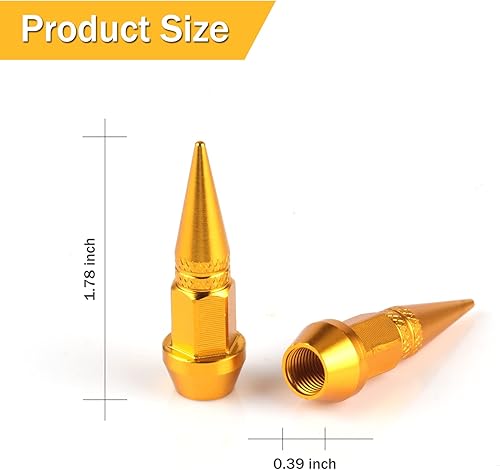 Miniatura 8 de Tapones de válvula SINGARO de 2.36 pulgadas, aleación de aluminio, a prueba de polvo e impermeables, aptos para automóviles, camiones y motocicletas