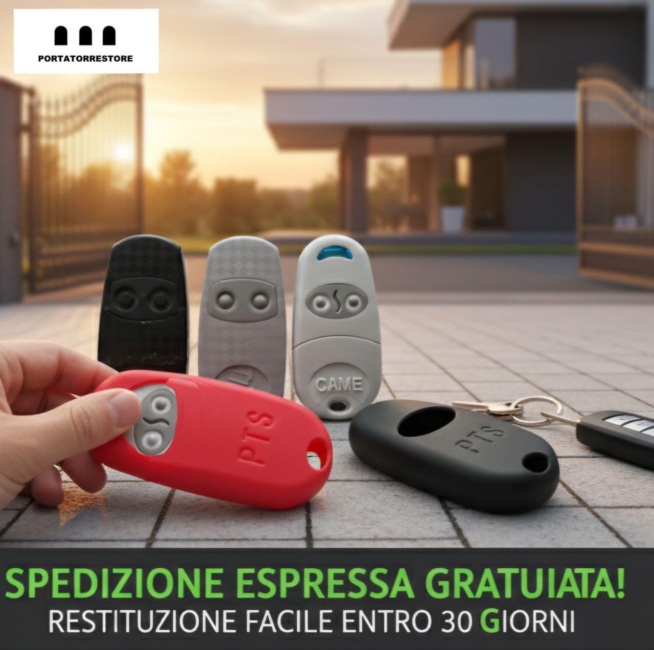 Cover In Silicone Telecomando Cancello, 433,92 MHz Custodia Antiurto Compatibile CAME Telecomando TOP-432EE., Astuccio ProtettivoTelecomando Porta del Garage 2Pz Nero (Nero Fuxia)