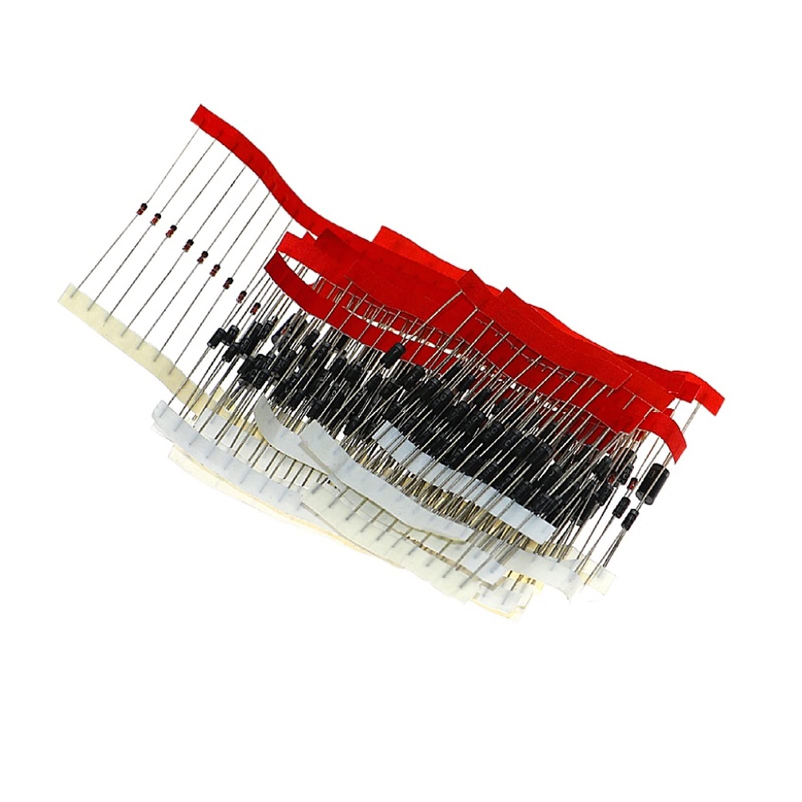 Kit Assortito di diodi Schottky di commutazione da 200 Pezzi 1N4001 1N4004 1N4007 1N5408 UF4007 FR207 1N5817 1N5819 1N5822 1N4148 RL207