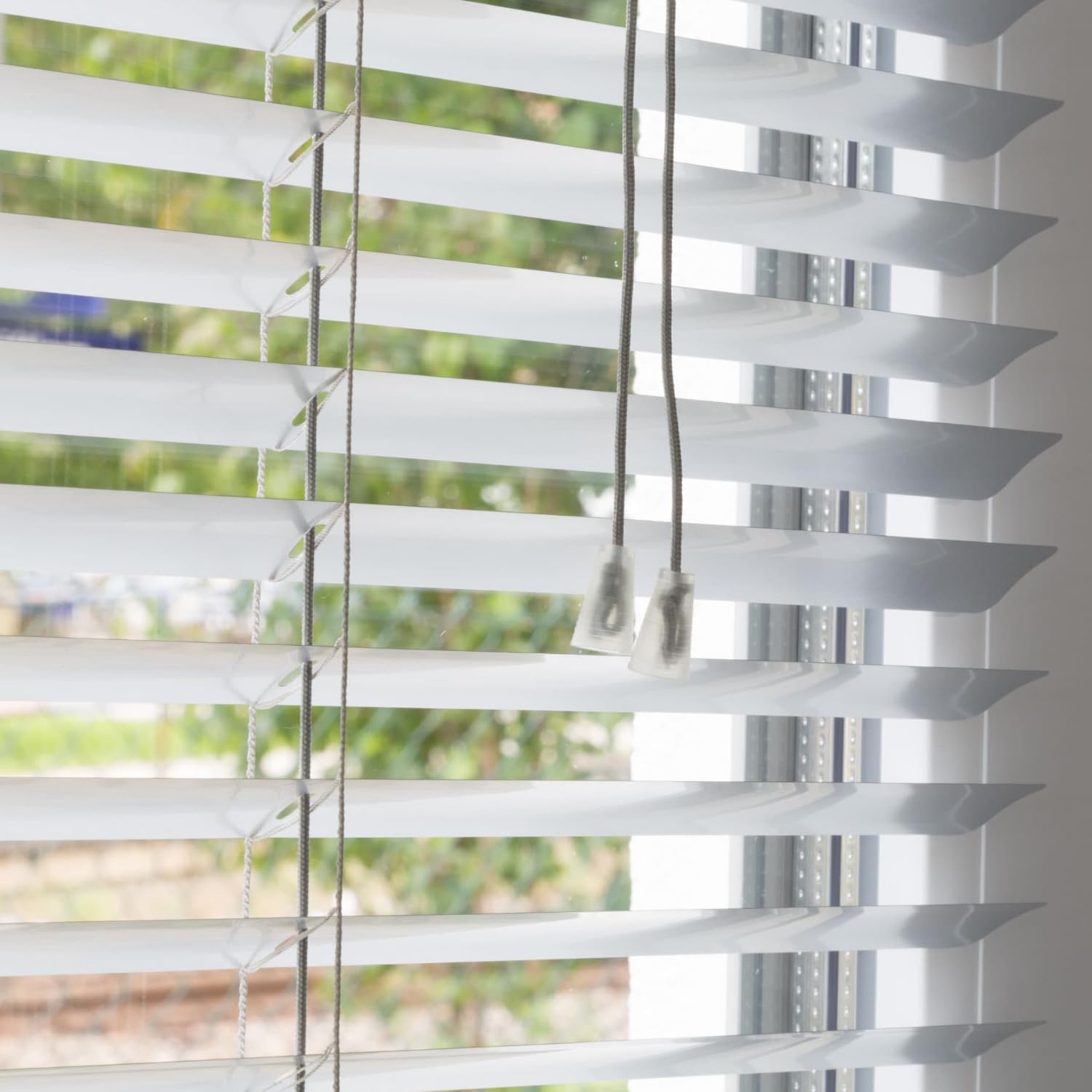 Veneziana Bianca PVC Dimensioni 120 x 160 cm Lamelle Regolabili Privacy Protezione Solare Casa Ufficio