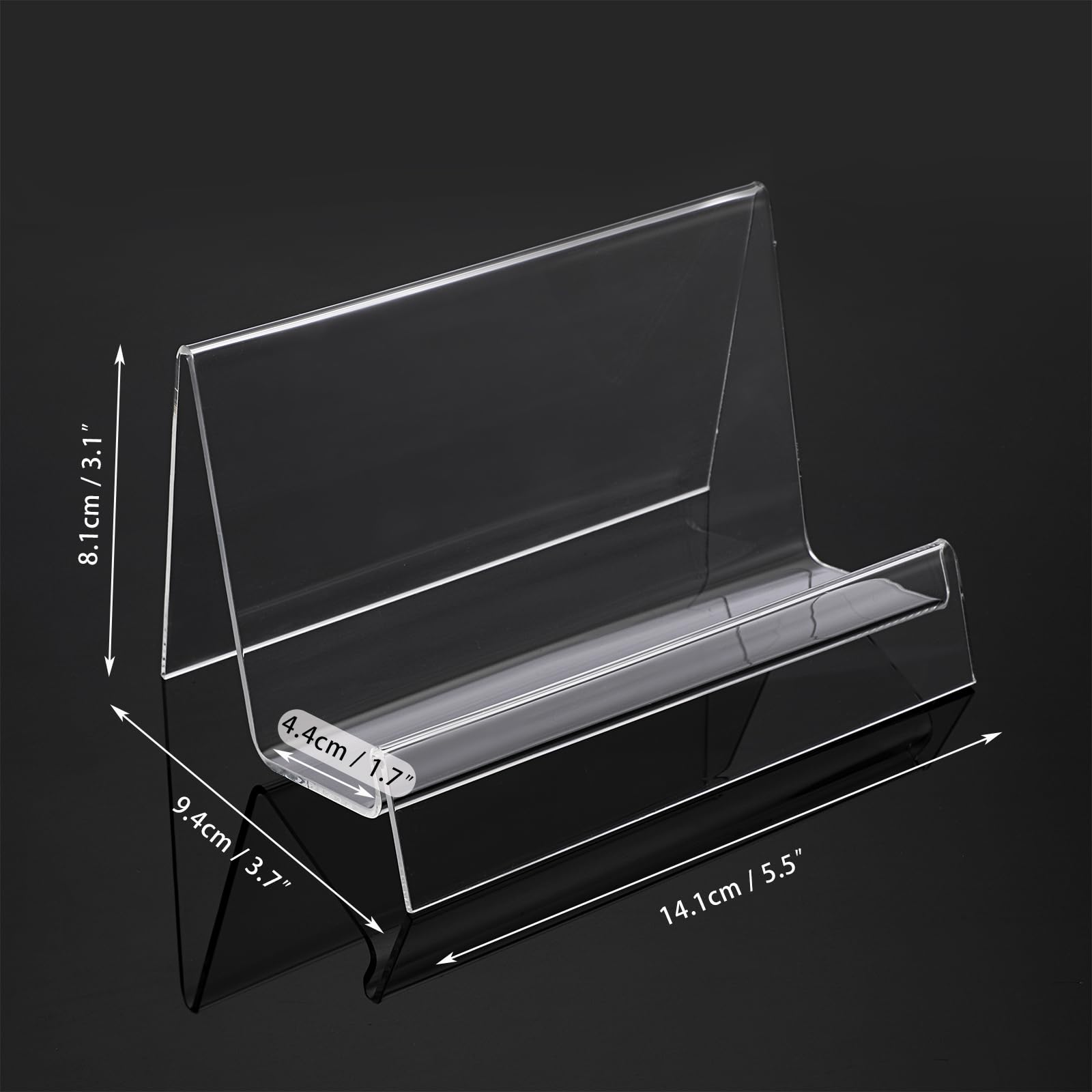 SUMNACON Set of 8 Clear Acrylic Purse Stand Wallet Display Stand - Image 3