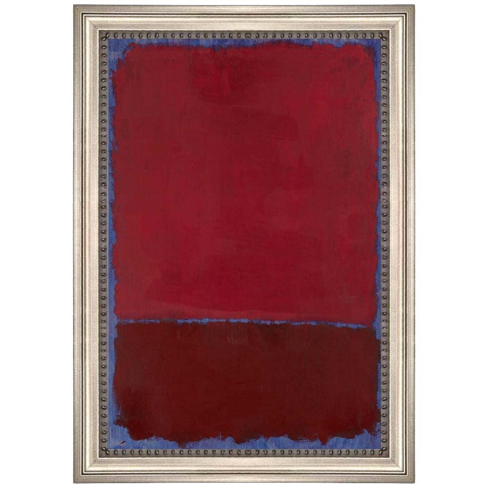 Mark Rothko Untitled 13" Canvas Print Home Decor Colorful Abstract Framed Wall Art for Living Room Decor Canvas Painting Posters And Prints Gifts Silver Frame,16"x24" 40x60cm