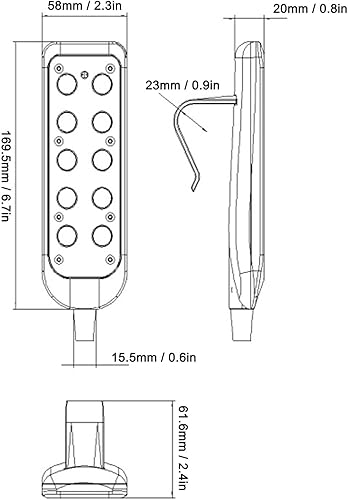 Miniatura 5 de Controlador de elevación eléctrico de la cama de elevación del reemplazo IP66 del poder del control remoto del poder