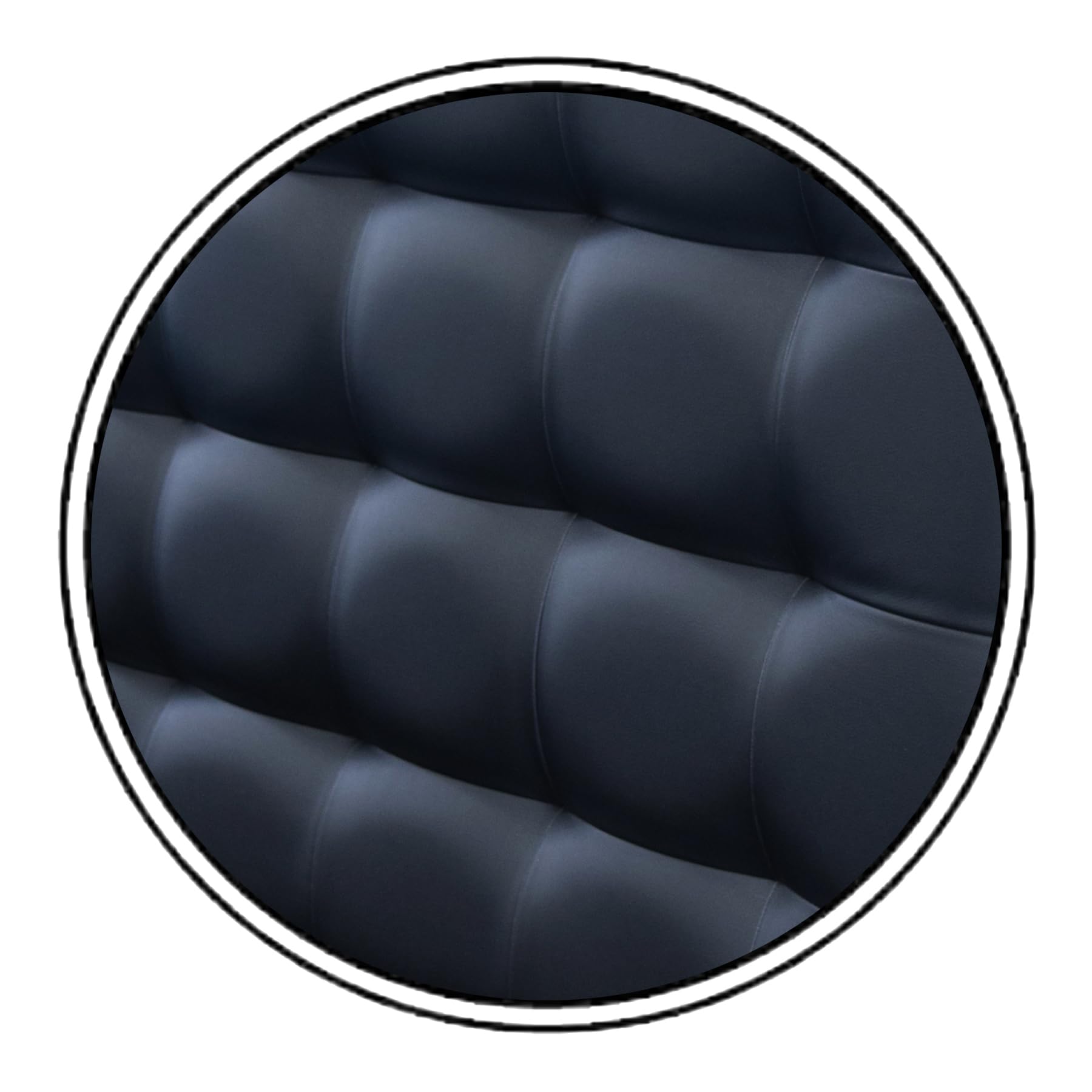 ONEK-DECCO Cabecero de Cama Kansas Tapizado en Polipiel, Acolchado, Diseño Moderno Elegante, Cabezal para Dormitorio, Cama Juvenil y Matrimonio (150x70, Negro)
