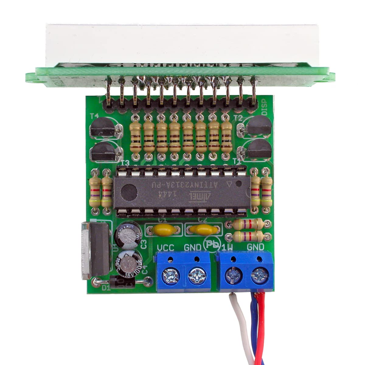 AVT3122 KIT DIY - LED-Thermometer mit roter Anzeige, Temperaturanzeige, DIY, LED, Elektronik Bauset, Löten, Trainieren, Lernen, Projekt für Anfänger