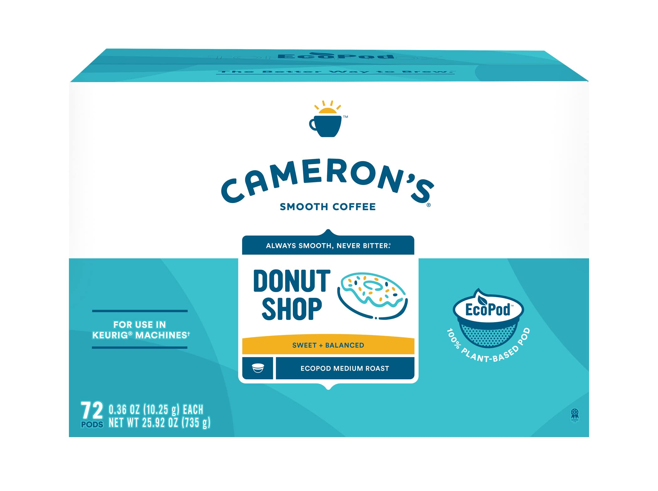Cameron's Coffee 72 cápsulas aromatizadas de una sola porción (1 unidad)