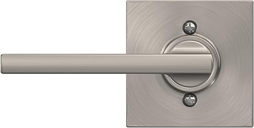 Miniatura 17 de Schlage Latitude F10 LAT 622 CEN Manija de paso con roseta Century, para pasillo y armario, negro mate Mate negro