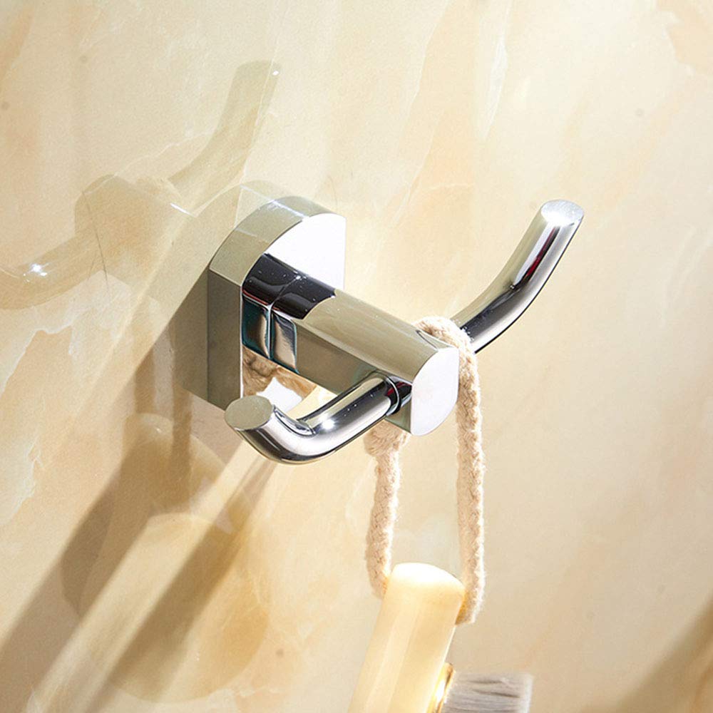 Perchero De Pared,Ganchos for Abrigos,Par De Ganchos De Pared Ganchos for Ropa De Baño De Latón Atornillables for Colgar Toallas Abrigos Sombrero Bolsa ModernoGancho De Pared for Armario Puerta De Gar