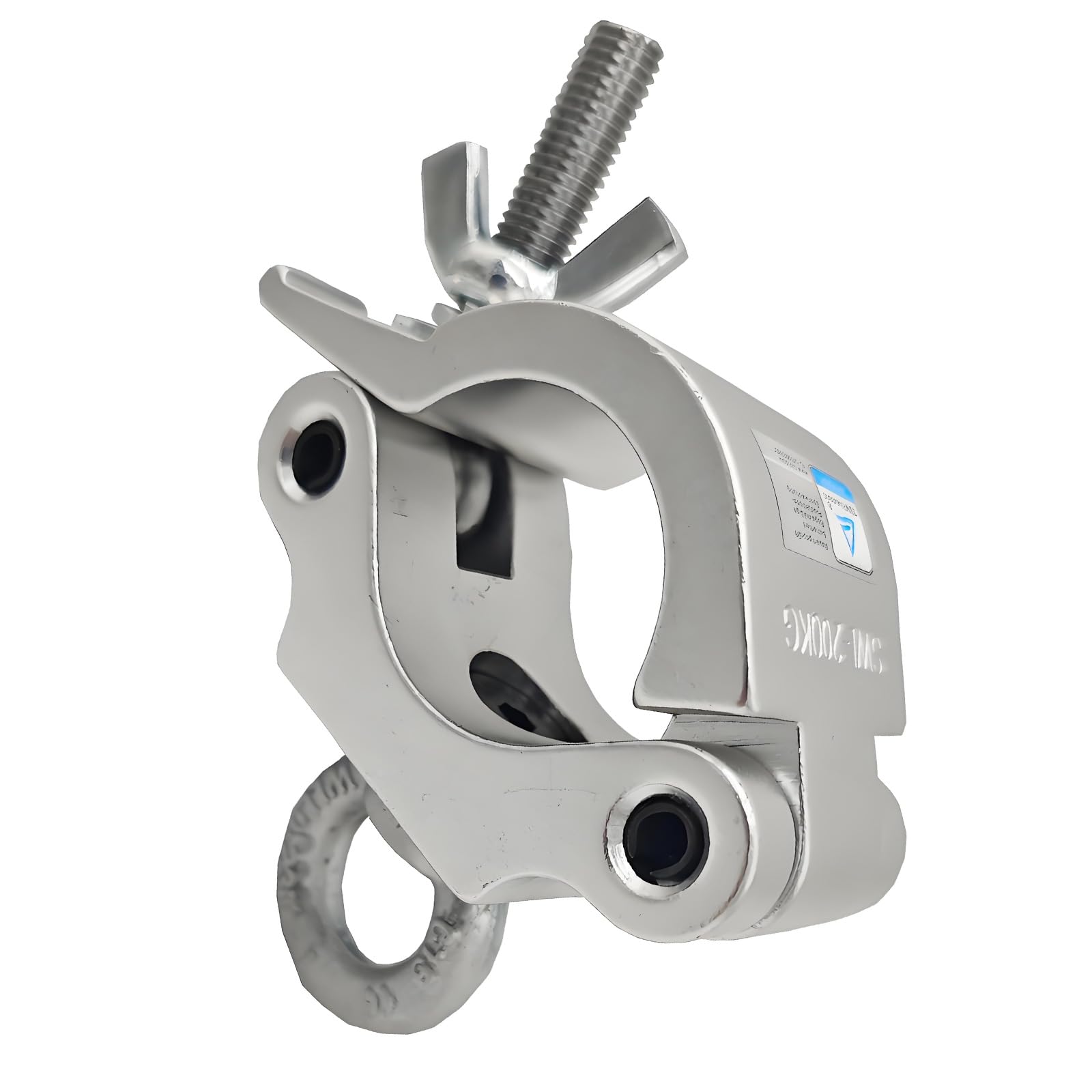 Sxrq A Strength Luminum Lloy Single/Double Rings Clamp Stage Light Pipe Clamp For Secure Pipe Connection Enduring Heave Duty Coupler Light Hook Fastner Hardware Ccessory