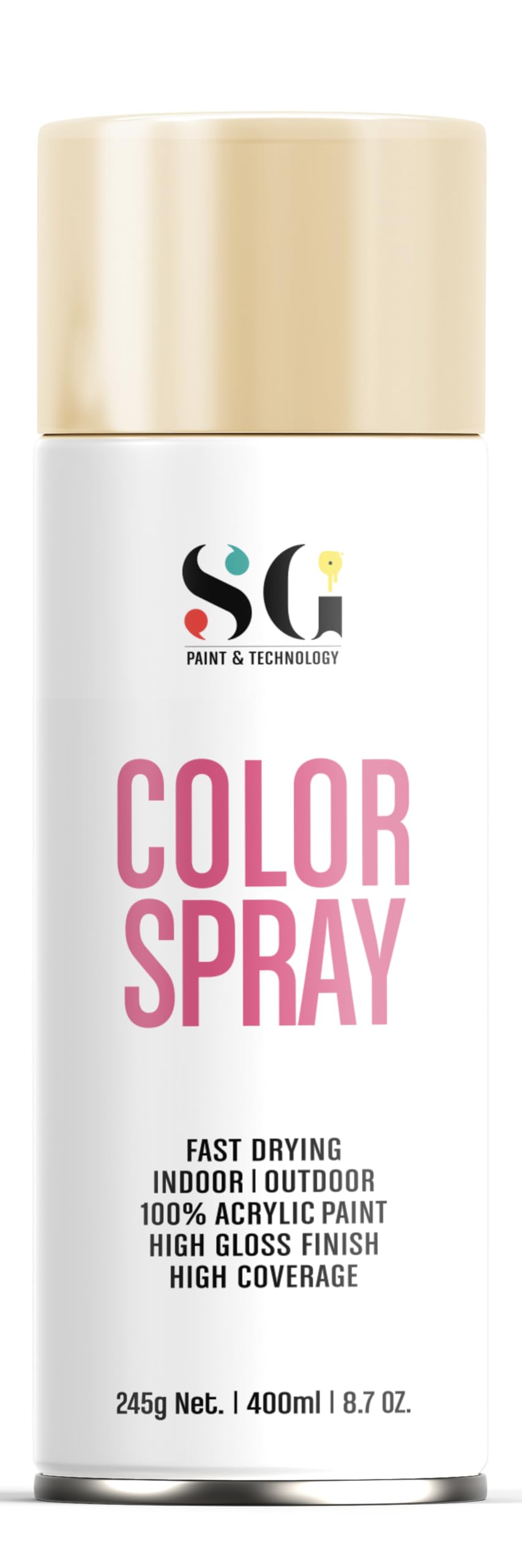 Beige Glossy Spray Paint, Quick Drying Spray Paint- Ideal for Canvas, Paper, Wood Walls and Metal- 400ml (B0CVTS9W3N) Amazon Price History, Amazon Price Tracker