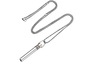 Stress and Necklace, Stainless Steel Mindful Breathing Necklace, Meditation Fidget Necklace, Threaded...