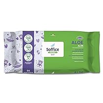 Salviette Soffice Natural Baby Aloe – Formula Idratante Per Igiene Quotidiana Bimbi, Neonati – 12 Confezioni da 64pz
