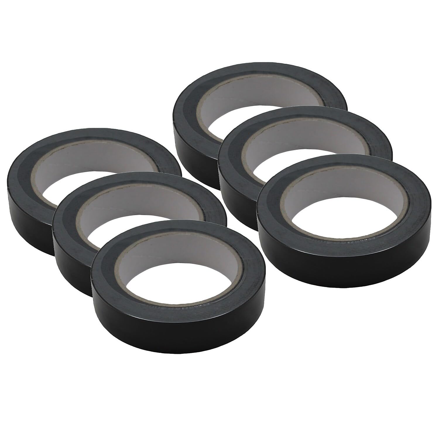 Martin Sports Floor Marking Tape, Black, 6 Rolls (Masft136black-6)