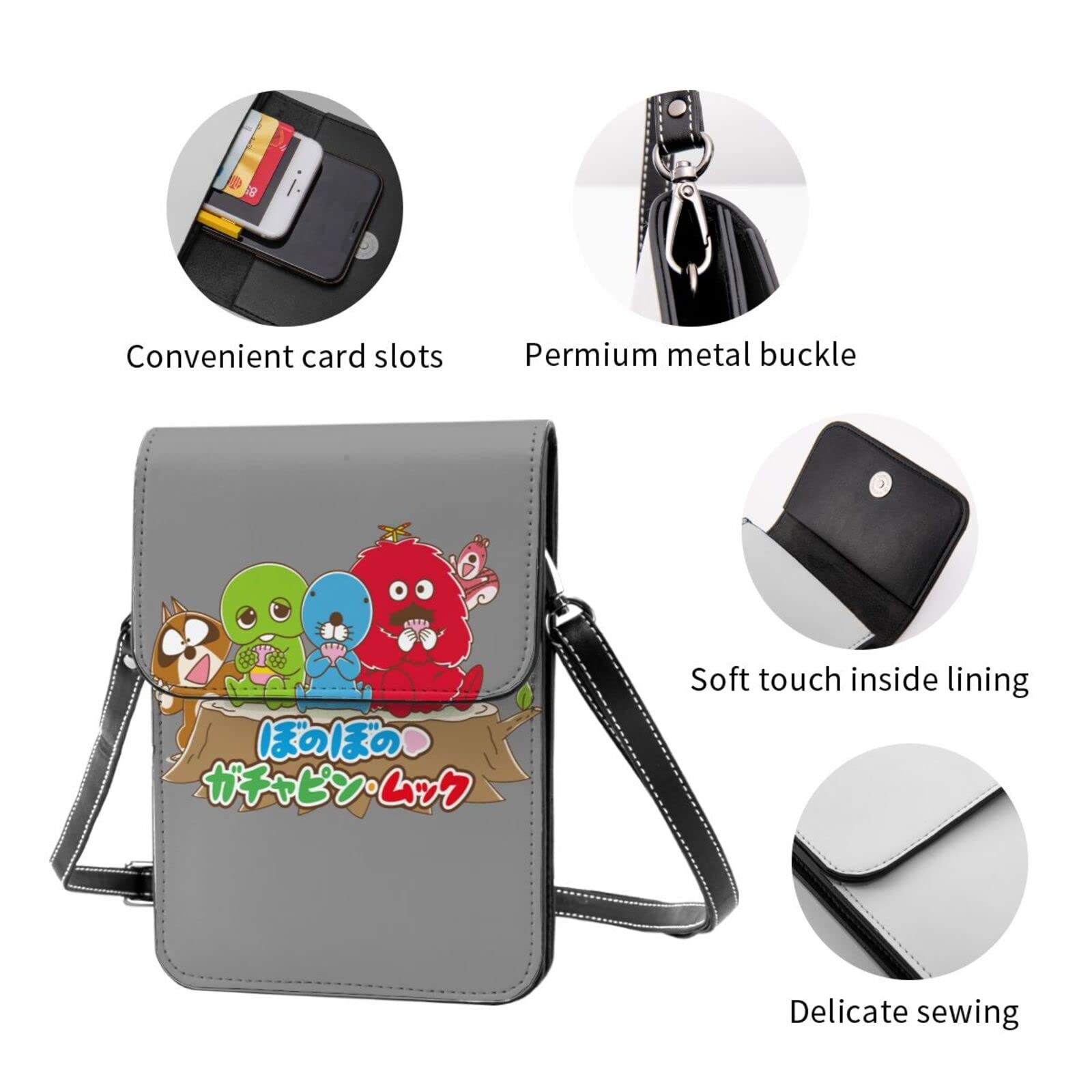 Amazon.co.jp: ガチャピン ムック3 スマホ財布ポーチ Puレザー