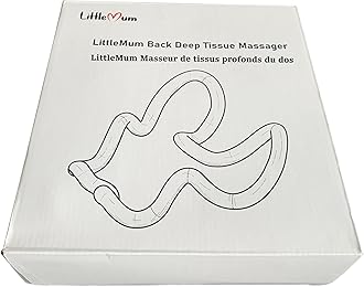 LittleMum Deep Trigger Point Myofascial Release Tool –Back, Shoulder Blade & Hip Flexor Massager for Scapular Pain, Upper-Back Stiffness, Levator Scapulae Tightness, Psoas & Pelvic Muscle Relief