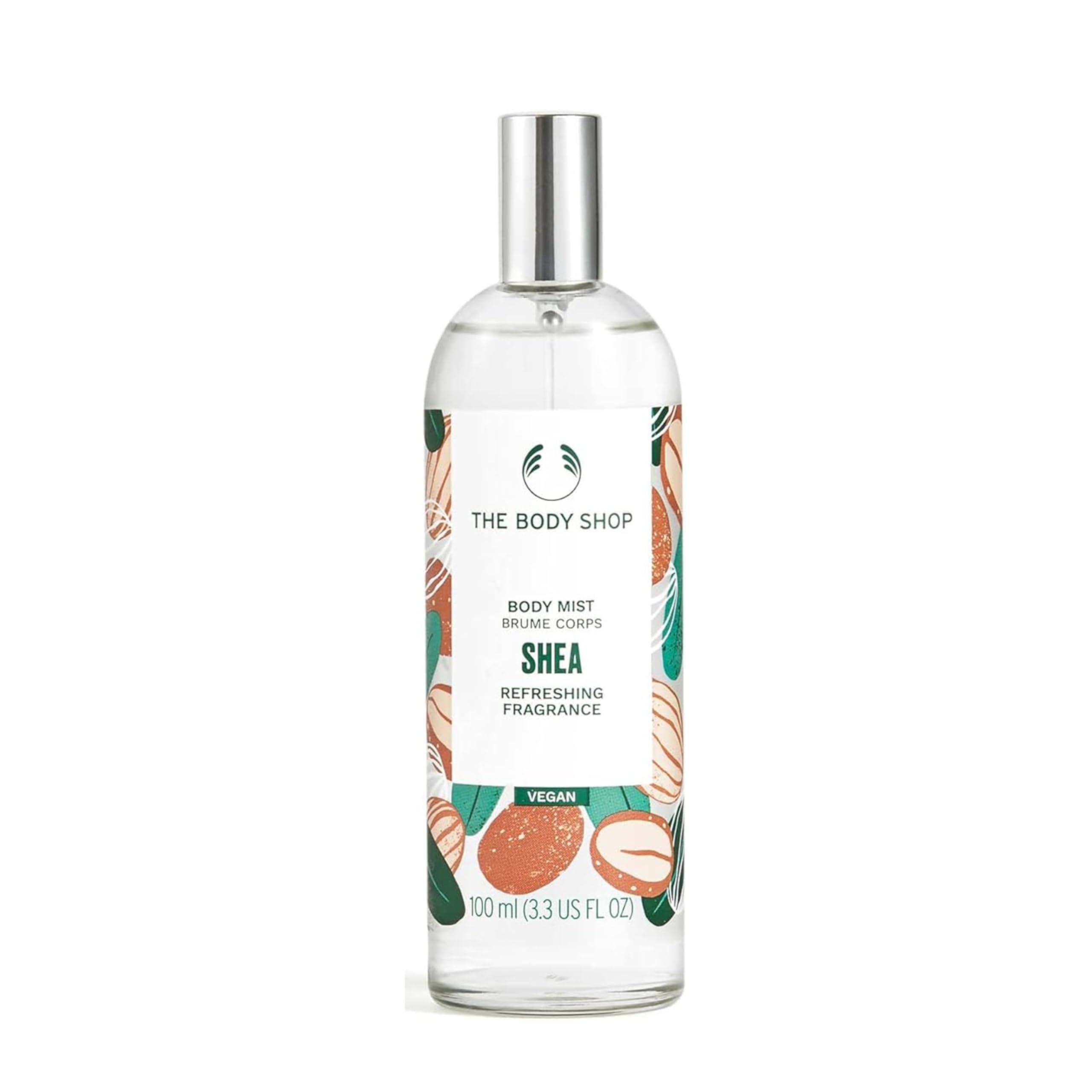 Shea Body Mist – Refreshes and Cools with a Sweet Nutty Scent – Vegan – 3.3 oz
