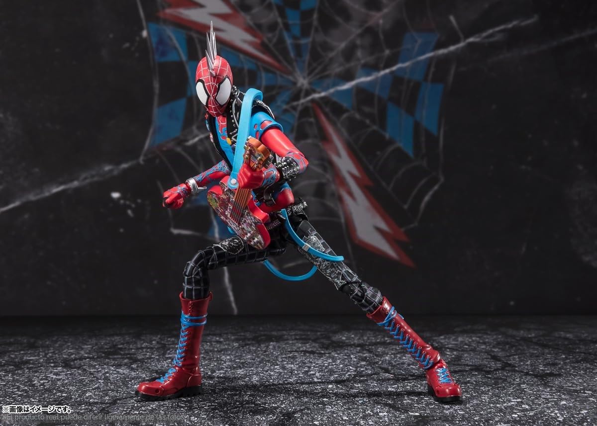 TAMASHII Nations - Spider-Man: Across The Spider-Verse - Figura de acción Spider-Punk, Bandai Spirits S.H.Figuarts