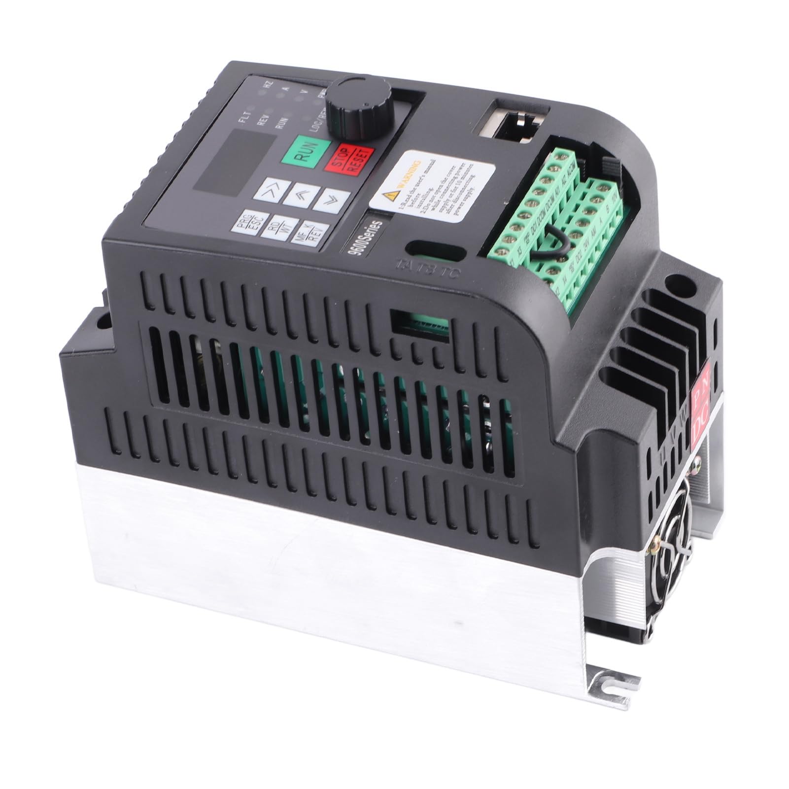 Variador de Frecuencia, NFLIXIN Inversor Solar Fotovoltaico Trifásico 2.2KW 220V 10A Controles Indicadores Convertidor de Bomba Entrada DC200-400V para Control de Velocidad del