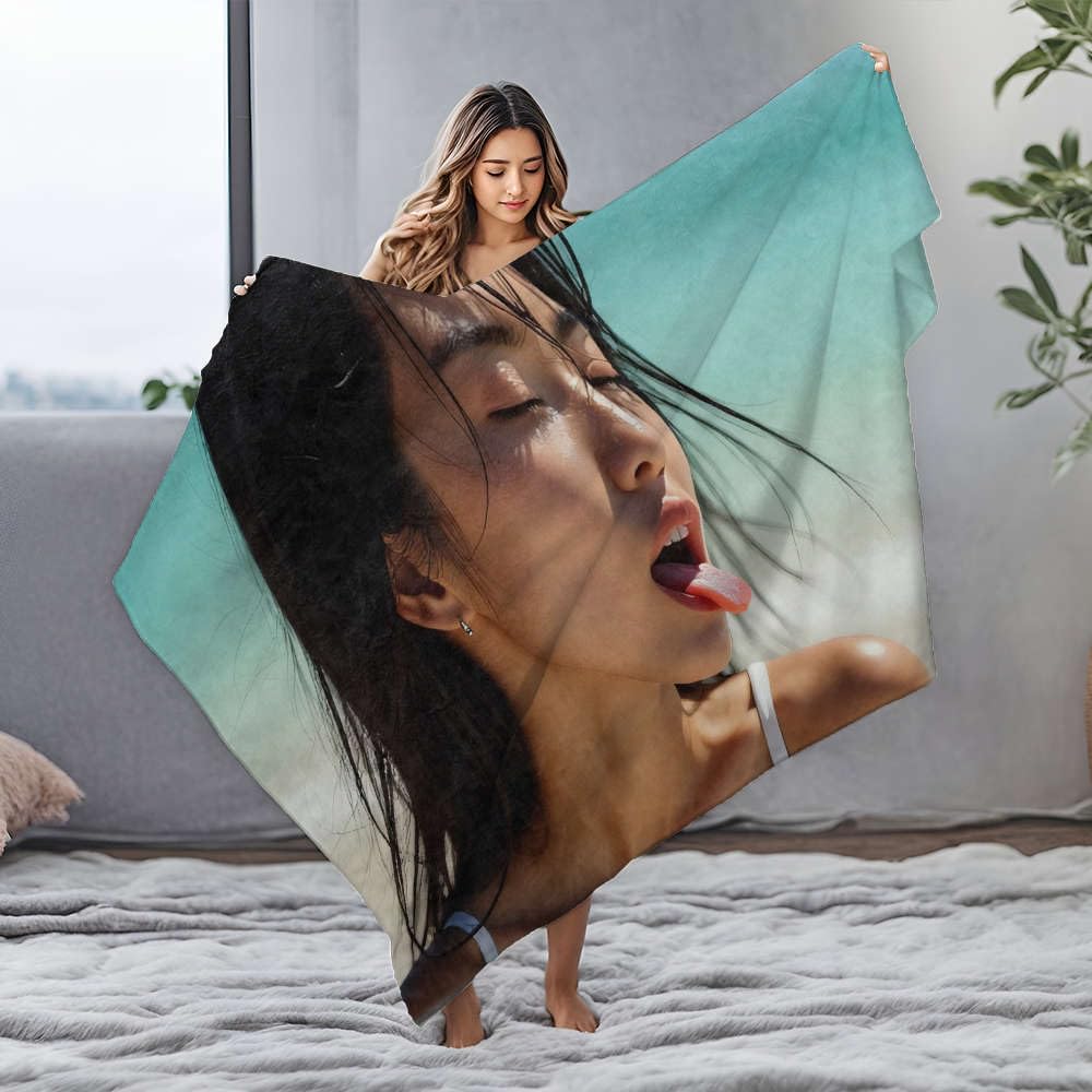 Couverture en flanelle grande taille idéale pour se réchauffer à la plage