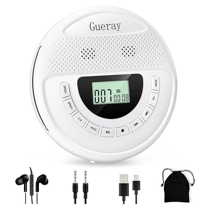 Buy CD Player Portable with Headphones Speakers Walkman CD Player