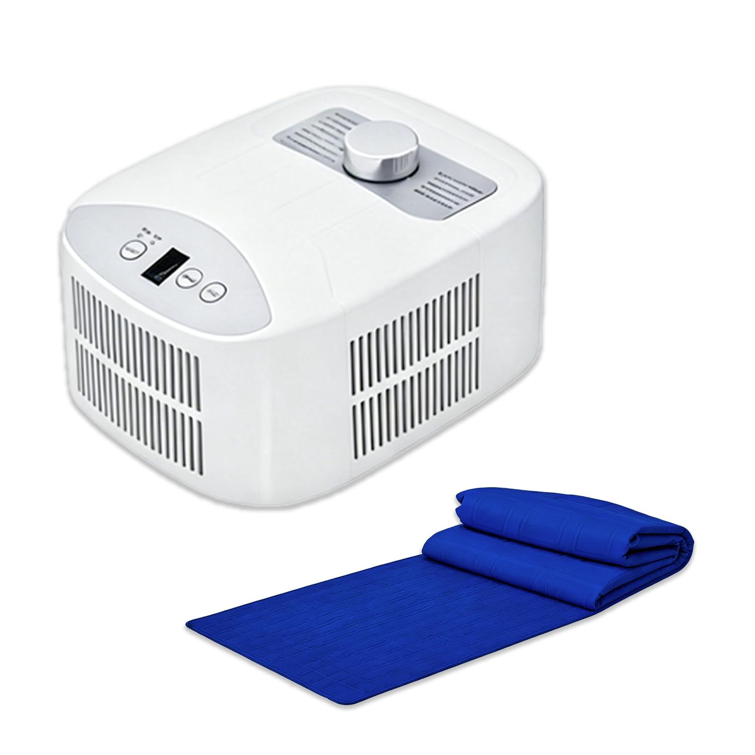 WTRYRN Electric Ice Mattress Kit, Cool Sleep Mattress Topper, Continuous Circulation Cooling, Quiet Operation, Dual Size Mats, for Bedroom, Hostel Double