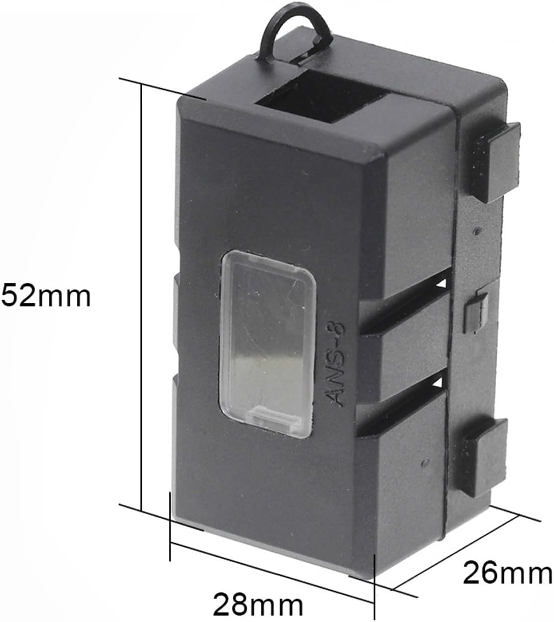ANS-8 Trumpet Fork Type The Fuse Holder 52x27.5mm Safety Plate Base Car Carrier Fuse Box Bolt Type