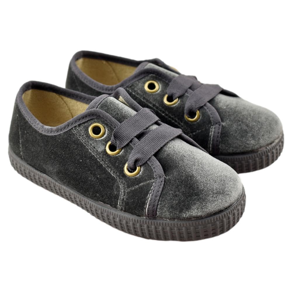 Batilas - Zapato de Terciopelo con Cierre de Cordones 653967 Terciopelo