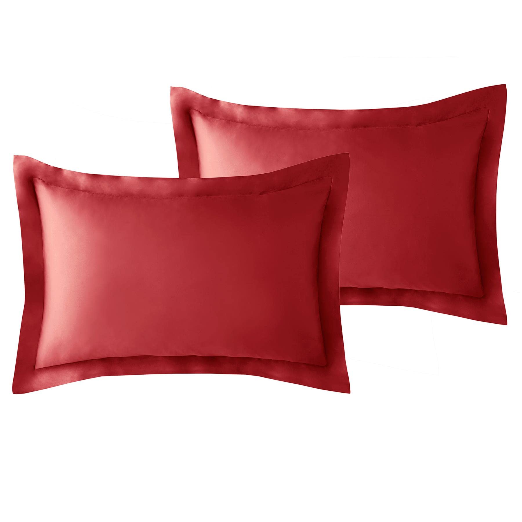 ED Luxury Crushed Velvet Duvet Quilt Cover Bedding Linen Set With Housewife Pillowcases Ultra Soft Duvet Cover Set [2xOxford Pillowcases, Red]
