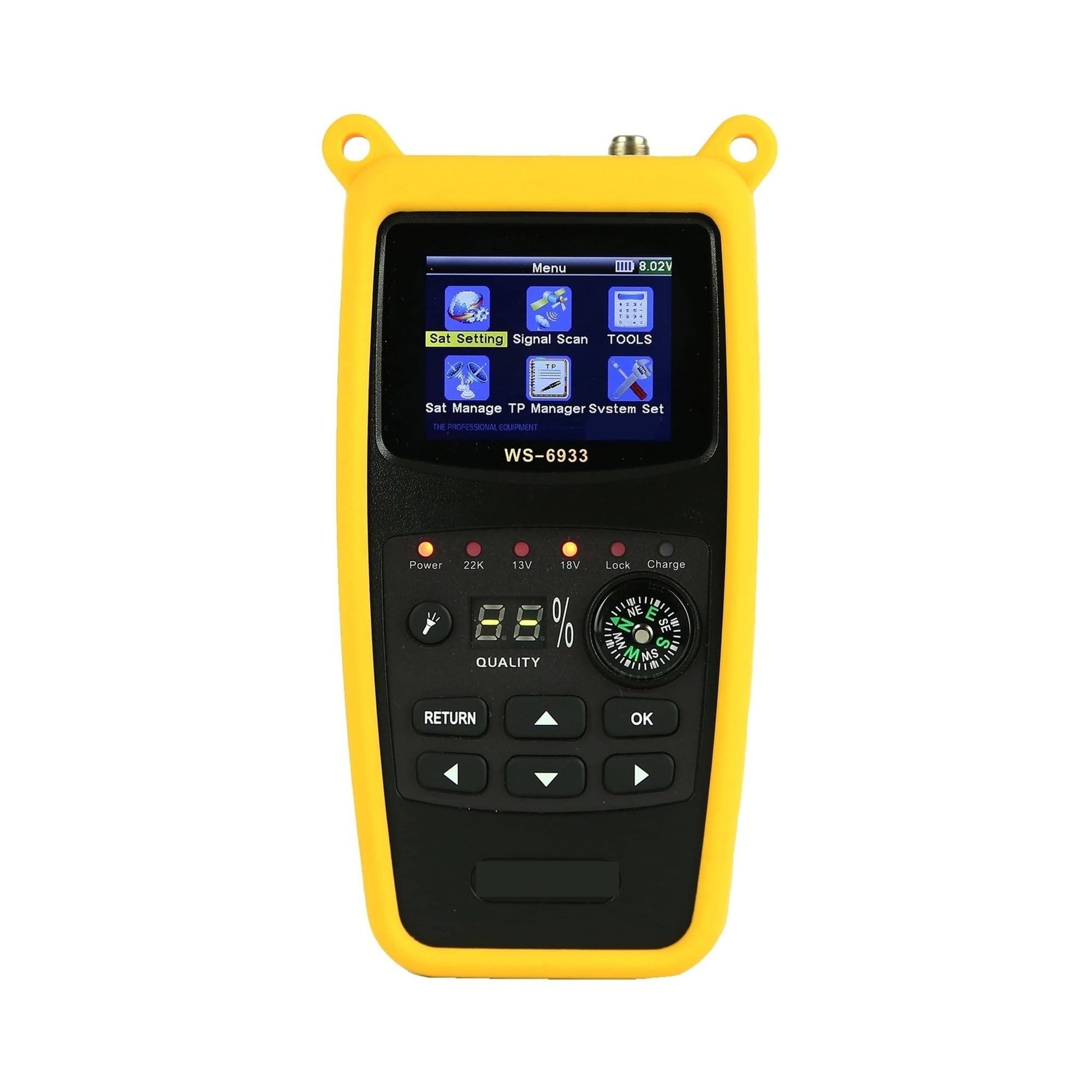Détecteur de Satellite numérique, écran LCD de 2.1 Pouces, récepteur de Signal DVB-S2 for régler de télévision par Satellite pour l'installation de l'antenne