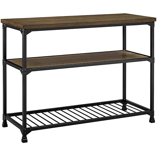 Kitchen Island Serving Trolley - Black