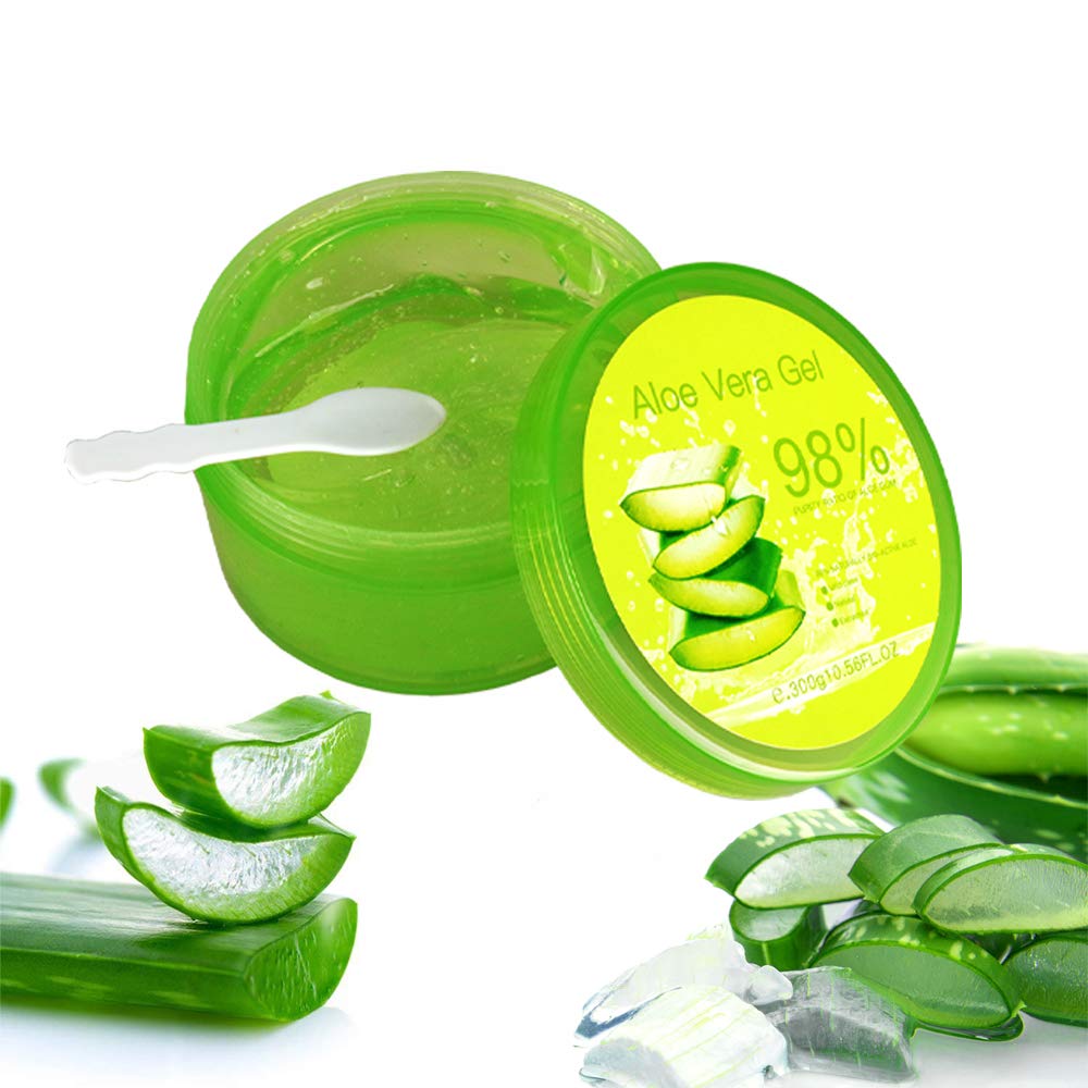 Aloe Vera Gel 100 Pure Natural Organic Aloe Vera Soothing Gel,250ml for Face Acne,Sensitive Skin Facial Moisturize Aloe Vera Gel,After Sun Body Moisturizers - Care for Sunburn