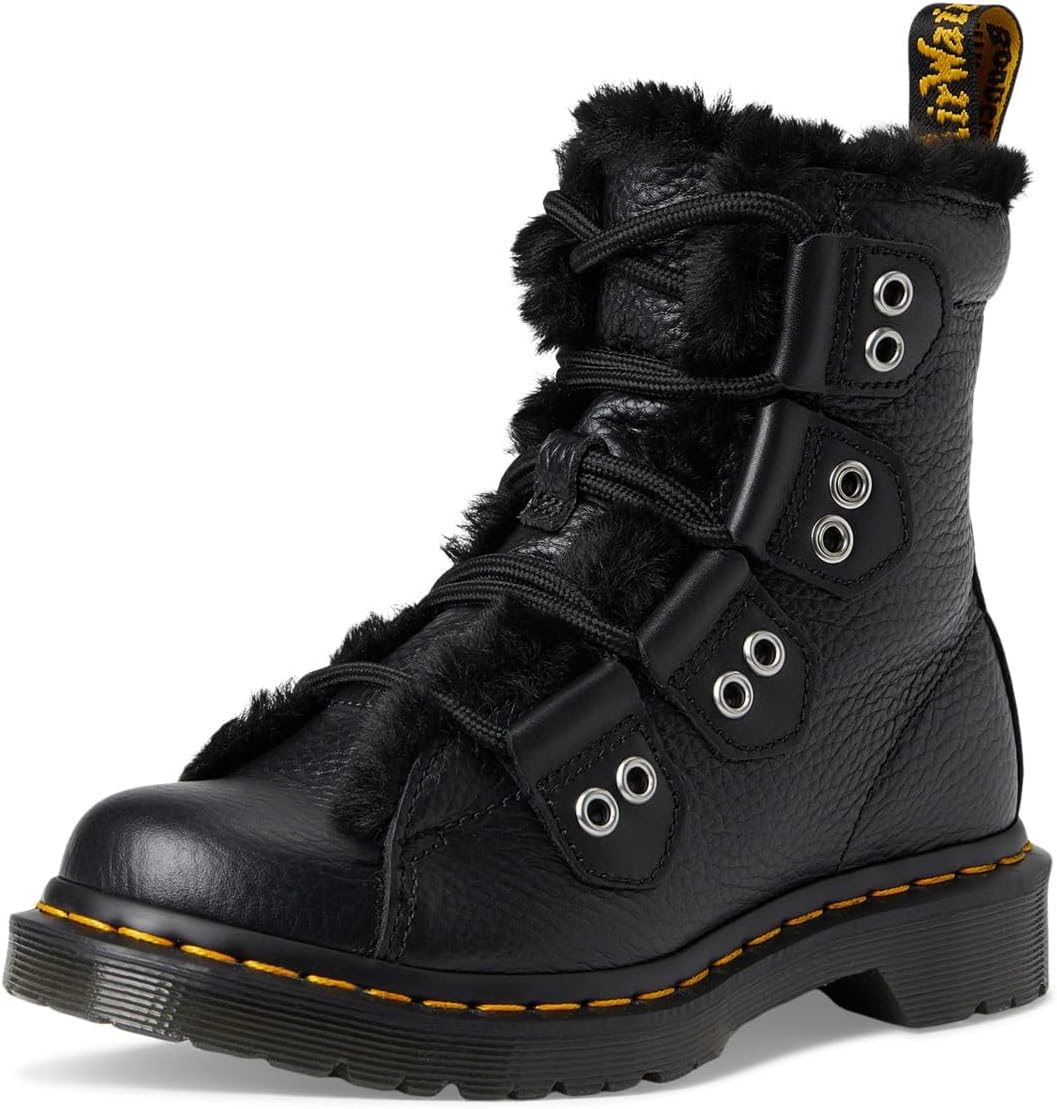 Dr. Martens womens 1460 Lace to Toe Fur Lined Boots - Image 7