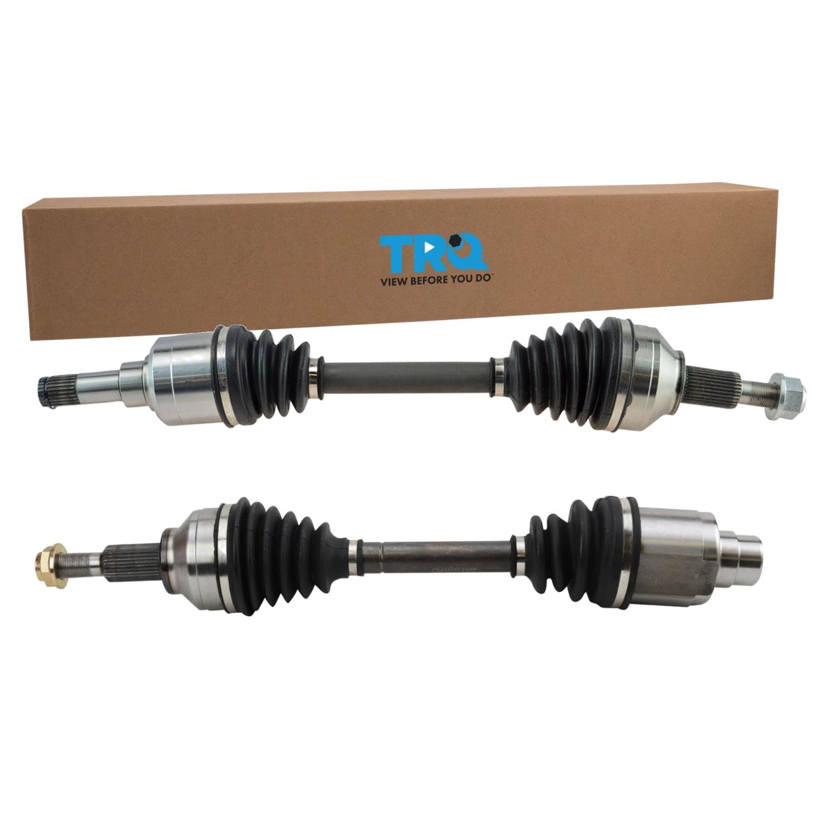 TRQ Front 2 Piece CV Axle Shaft Assembly Set for Chrysler and Dodge
