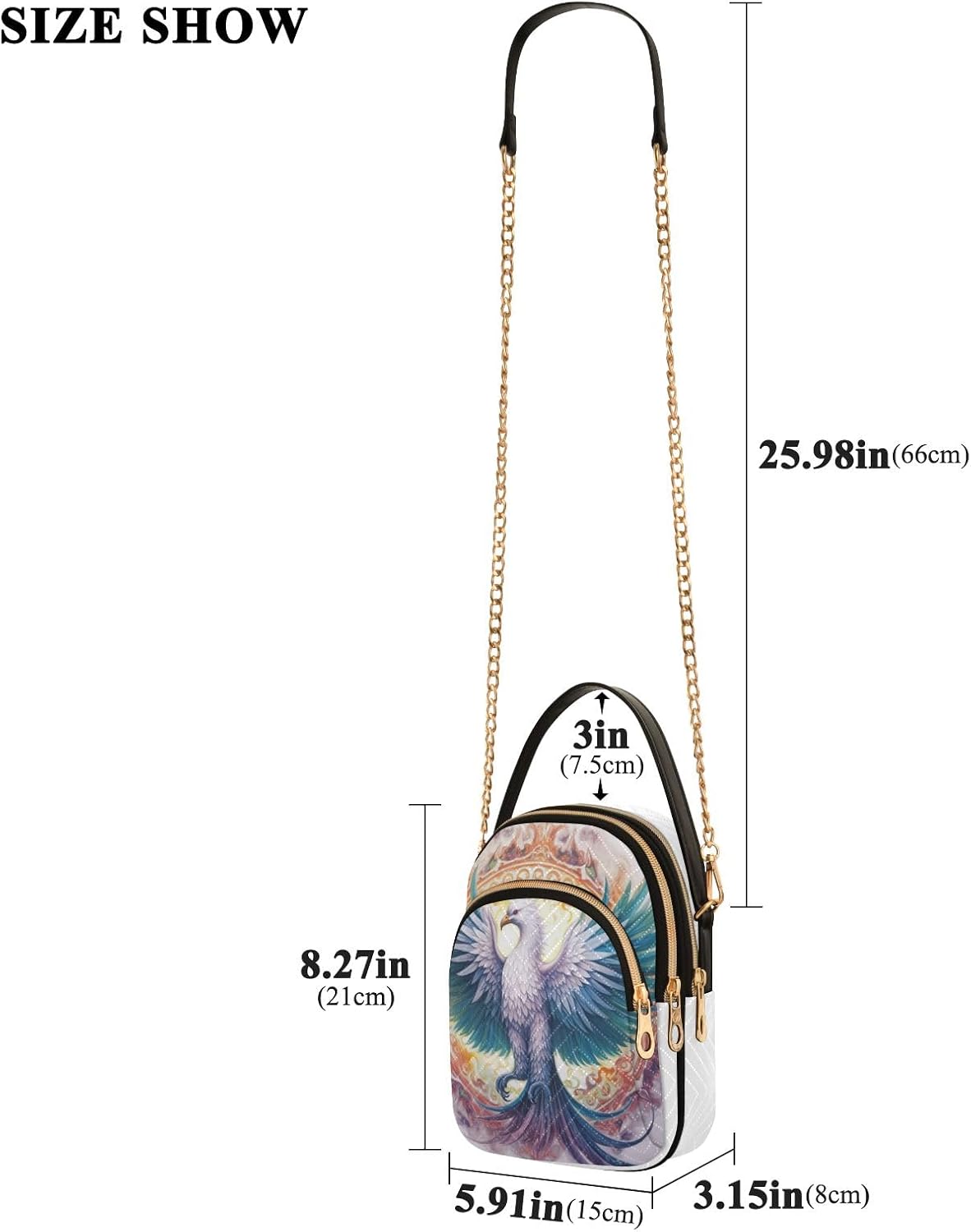 senya Pink Black Leopard Crossbody Handbags for Women Casual Leather Shoulder Phone Purse