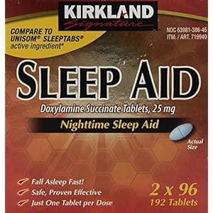 Kirkland Signature Nighttime Sleep Aid (Doxylamine Succinate 25 mg), 192 Tablets