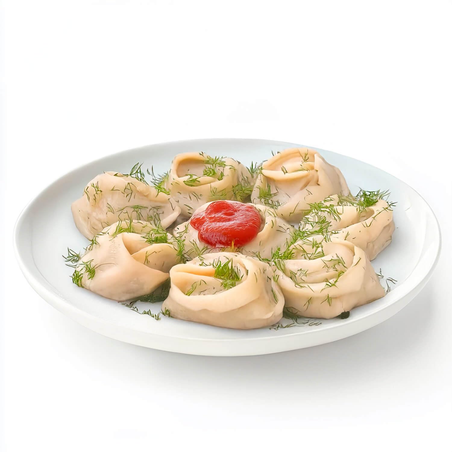 BARIN-Set: 3 x MANTI mit Schweinefleisch, Gesamt Netto 2,25 kg, Handgefertigte Teigtaschen mit Hackfleisch und Zwiebeln, Tiefgefrorenes Fertiggericht, Ideal für Großfamilien