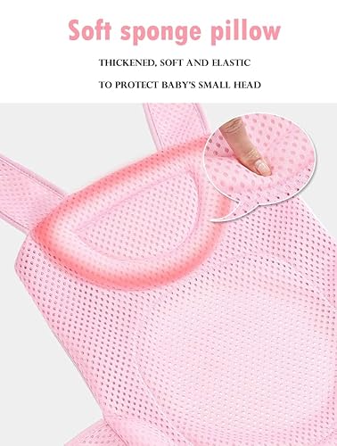 Miniatura 6 de Cojín de malla para el baño del bebé, para recién nacido, antideslizante, tapete flotante para asiento de bañera, cojín ajustable para baño, para 0