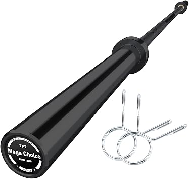 7Ft 45LBS Barbell Bar for Weightlifting and Powerlifting 45lb, 1500Lbs Load Capacity Bench Press Fit 2" Standard Weights, Strength Training for Home Gym Exercises