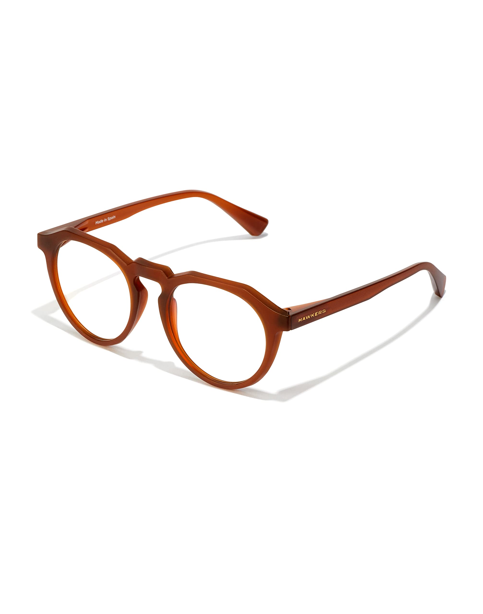 Hawkers Eyewear Unisex Brown/Transparent Blue Light Hawkers Warwick Raw Bb - Caramel