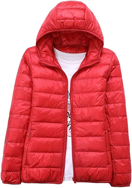 YAOTT Dames lichtgewicht donsjack met capuchon winter warm gewatteerde gewatteerde puffer jas korte opvouwbare capuchon donsjas, Paars, XL YAOTT Dames lichtgewicht donsjack met capuchon winter warm gewatteerde gewatteerde puffer jas korte opvouwbare capuchon donsjas, Paars, XL