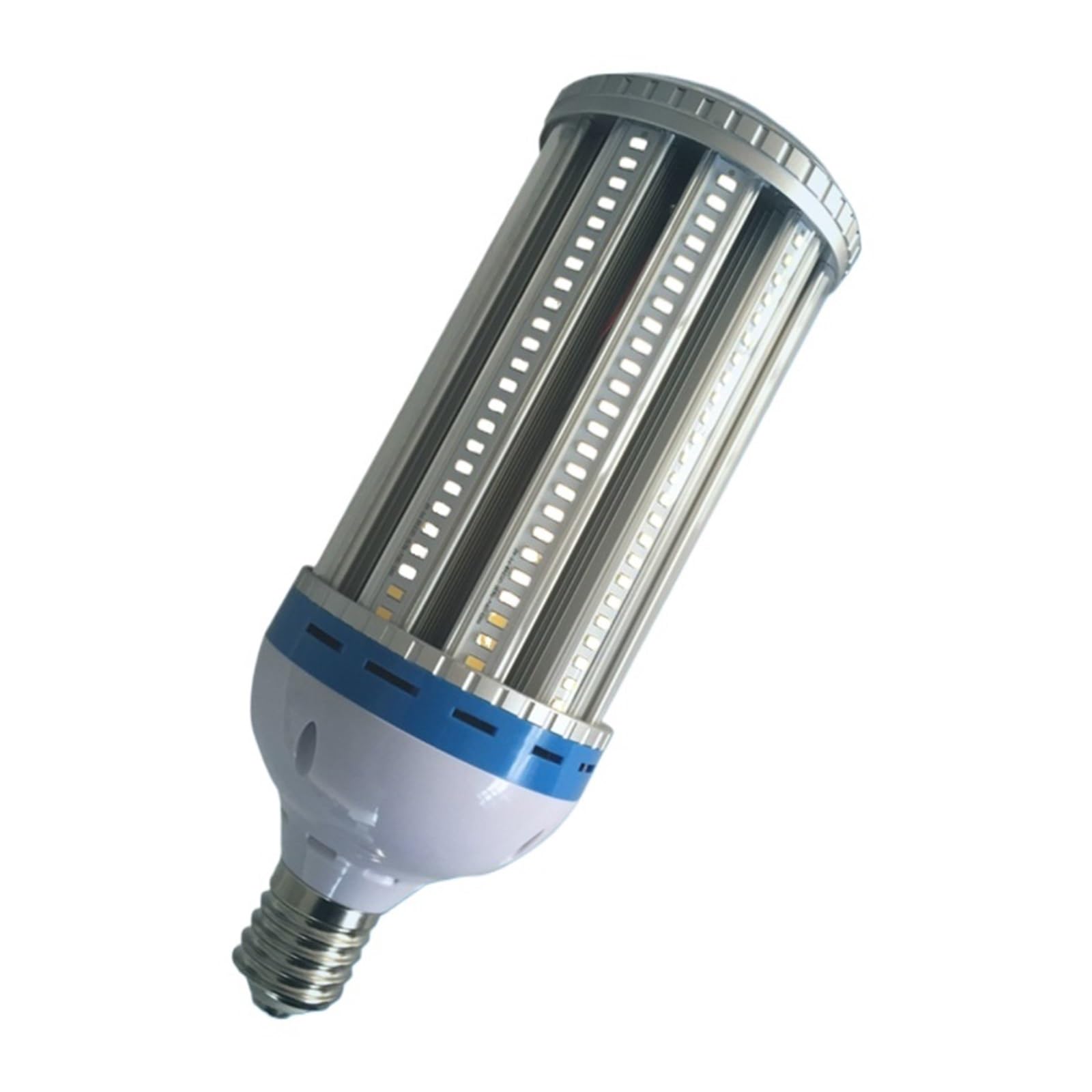 Bombilla LED de maíz regulable de alta potencia, 100 W, con ventilador, luz de 360 ​​grados y cubierta, 3000-6000 K Para iluminación comercial e industrial(Cool White 6000K)