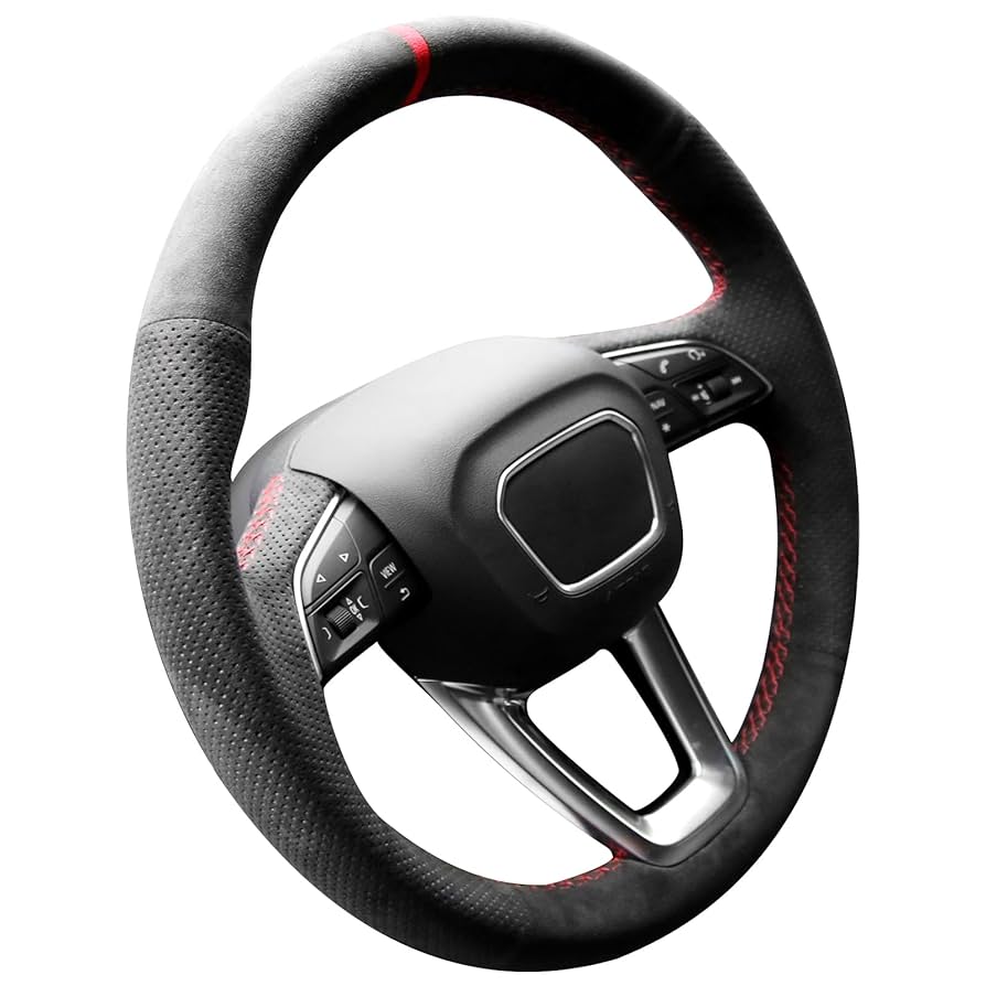 車　ハンドル外径35 スピード発送 トラック用 ハンドルカバー 【 ブルー 外径 46cm